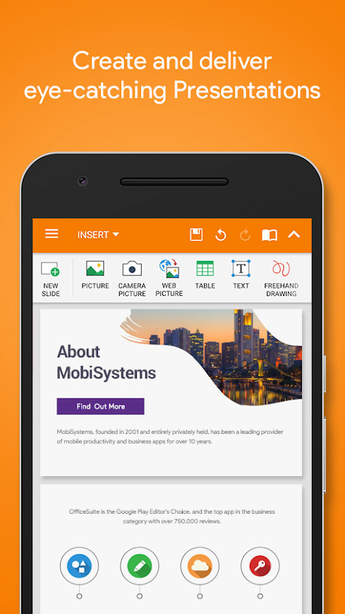 what are the android office suite pro in app purchases
